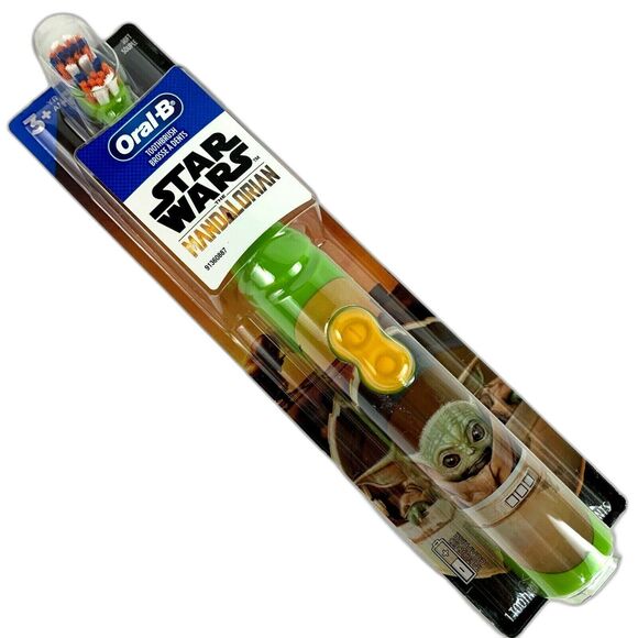 Oral-B Kids Electric Toothbrush The Mandalorian Baby Yoda Star Wars - Picture 1 of 4